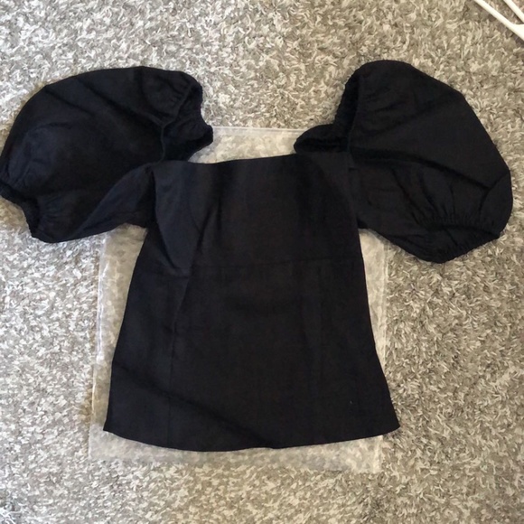 Reformation Arancini Linen Top - Black - Picture 4 of 6